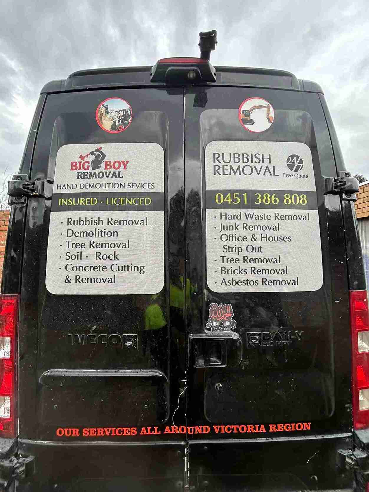 Location Services - | BIG BOY Hand Demolition & Removal